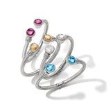 Meridian Aurora Aqua Hinge Bangle