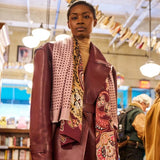 Snow Leopard Silk Wrap