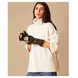 Zip Top Glove With Faux Fur Lining