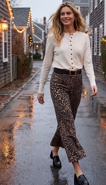 Cropped Wide Leg Pants
