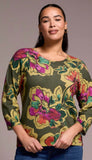 Soft Yarn 3/4 Sleeve Crewneck