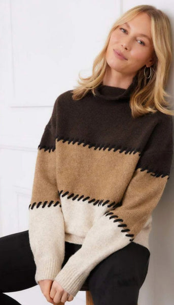 Contrast Stitch Sweater