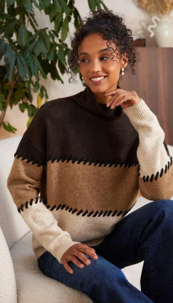 Contrast Stitch Sweater