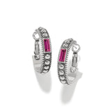 Pretty Tough Gem Amethyst Hoop Earrings