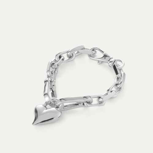 Padlock Heart Chain Bracelet