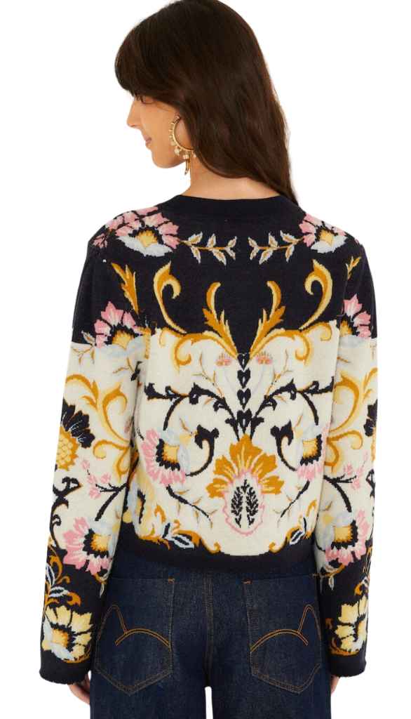 Birds Romance Knit Cardigan