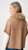 Sweater Jacket With Detchable Faux Fur
