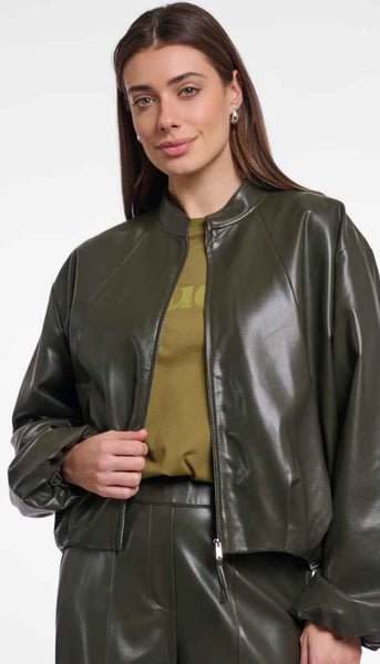 Blouson Jacket With Zip Closure