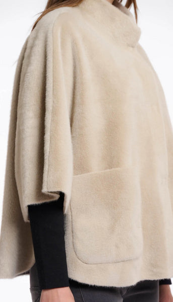 Faux Fur Cape