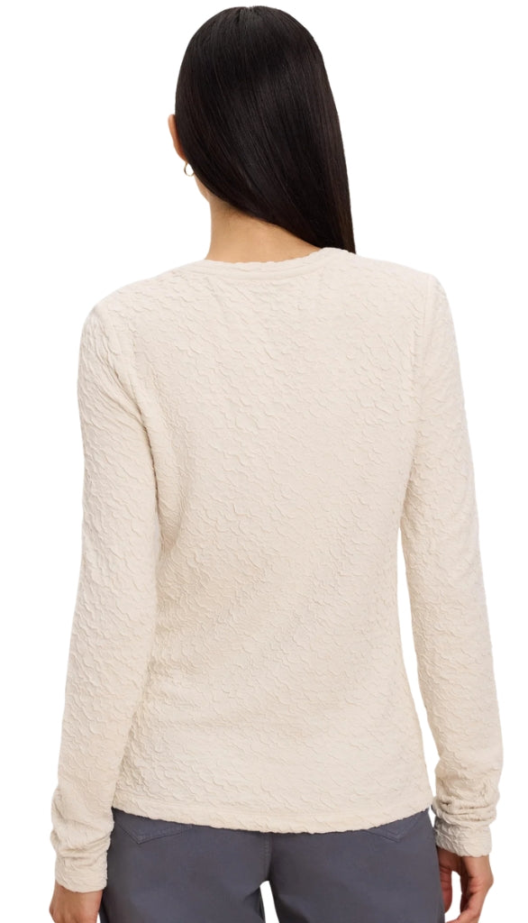 Crinkle Knit Textured Top