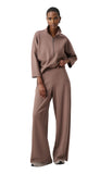 Mock Neck Wide Leg Jumpsuit