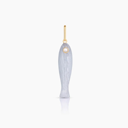 Fortuna Blue Lace Fish Charm