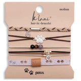 Hair Tie Bracelet-Paws, Medium