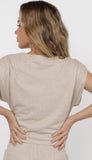 Cindy Strong Shoulder Sleeveless Knit