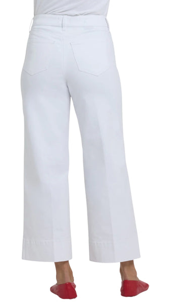 Teresa Wide Leg Ankle 3" Hem - Optic White