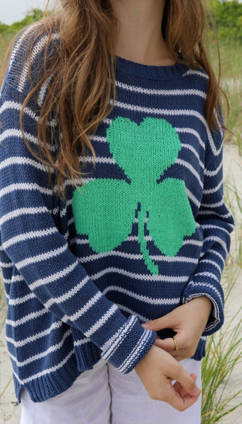 Shamrock Striped Sweater