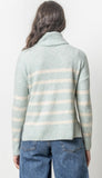 Striped Turtleneck Sweater