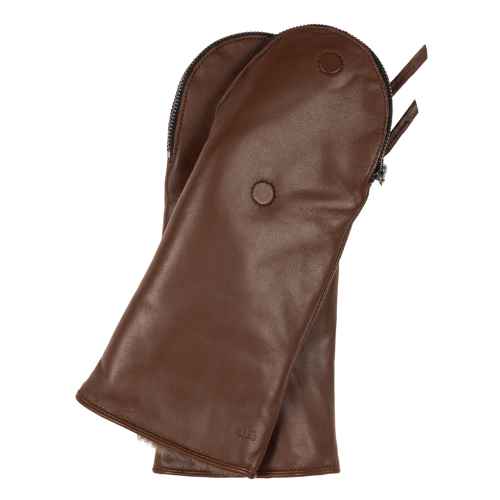Zip Top Glove With Faux Fur Lining