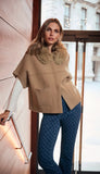 Sweater Jacket With Detchable Faux Fur
