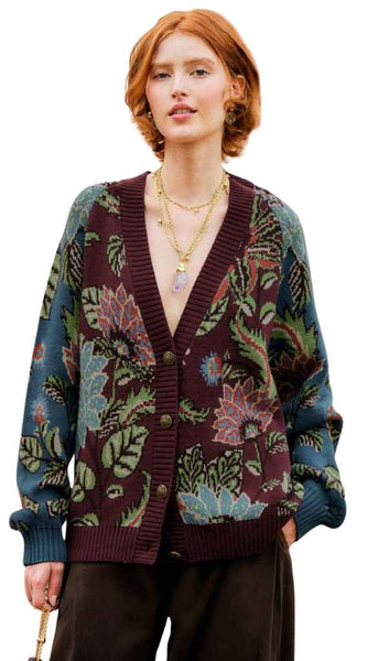 Delhi Floral Knit Cardigan