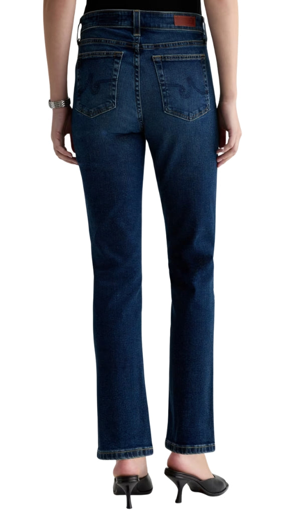 Mari Crop-Mid Rise Slim Straight - Havanna