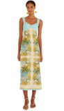 Royal Sea Sleeveless Maxi Dress