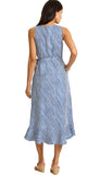Coastal Shores Wrap Midi Dress