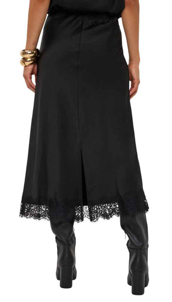 Satin Lace Skirt
