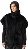 Faux Fur Funnel Neck Boxy Vest