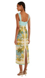 Royal Sea Sleeveless Maxi Dress