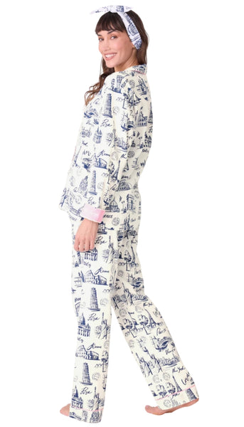 Flannels Pj Set-Bon Voyage