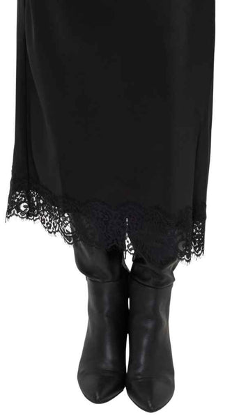 Satin Lace Skirt