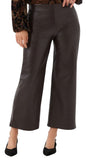 Faux Leather Pull On Pants