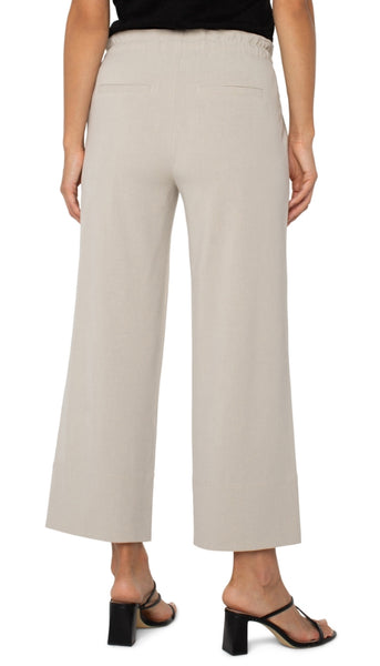 Pull On Tie Waist Wide Leg-26"