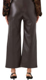 Faux Leather Pull On Pants
