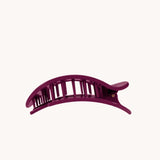 Small flat round clip-Mulberry