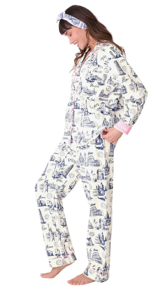 Flannels Pj Set-Bon Voyage