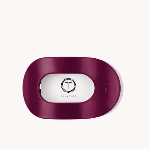 Small flat round clip-Mulberry