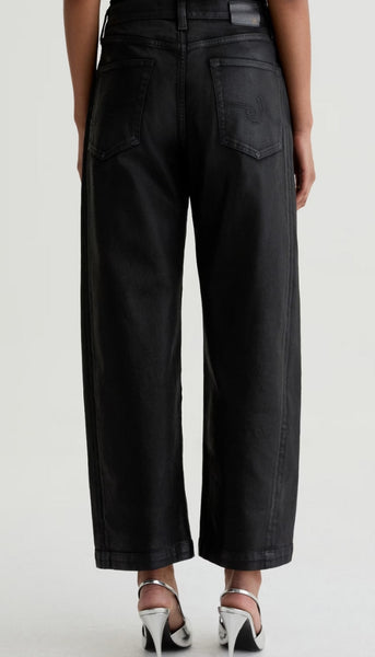 Hattie Crop - Leatherette Super Black