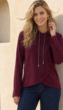 Rhinestone Crossoveer Hoodie