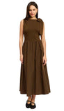 Jane Mixed Media Midi Dress