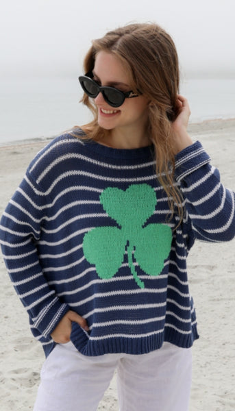 Shamrock Striped Sweater