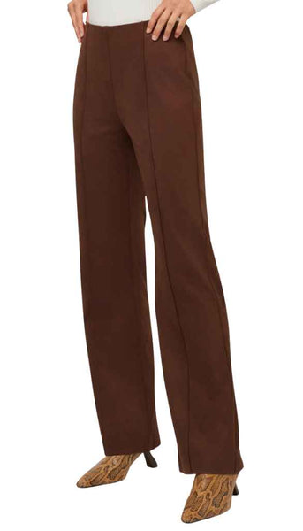 Ellie Faux Suede Bootcut Pants