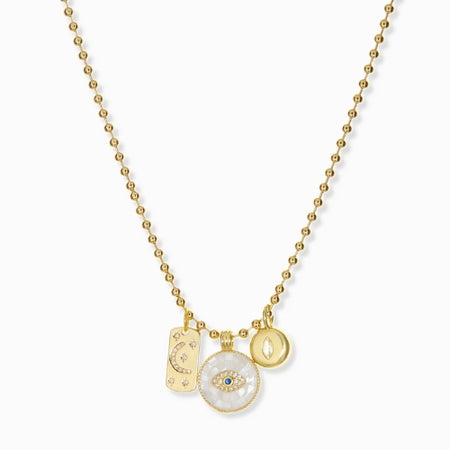Mosaic Mojave Beam Bead Necklace
