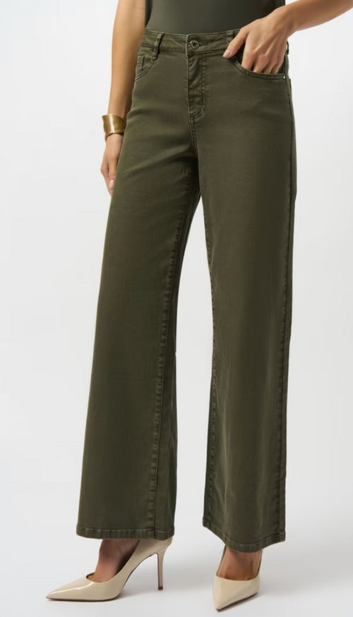 Classic Wide Leg Stretch Denim