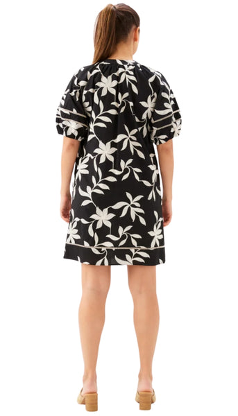 Puff Sleeve Tassel Dress