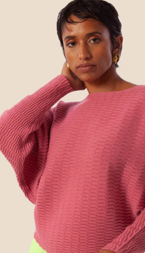 Monet Sweater - Mystic Rose