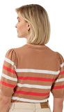 Puff Sleeve Stripe Sweater