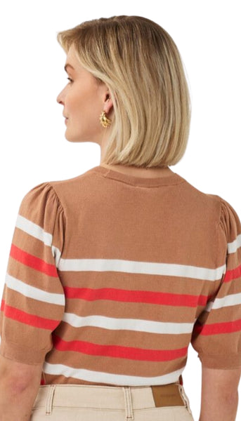 Puff Sleeve Stripe Sweater