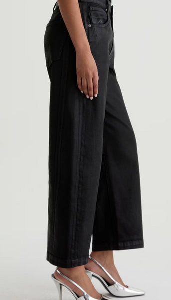 Hattie Crop - Leatherette Super Black